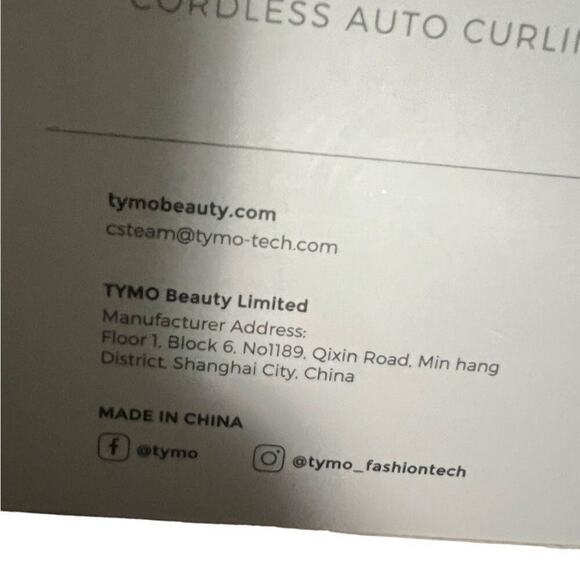 TYMO CURLGO 1 Inch CORDLESS‎ AUTO CURLING IRON NIB - Picture 6 of 9